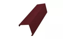 Декоративная накладка на столб угловая 0,7 PE c пленкой RAL 3005 красное вино GL купить в екатеринбурге