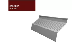 Ламель жалюзи Milan new gofr 0,7 PE с пленкой RAL 8017 шоколад GL купить в екатеринбурге