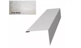 Нащельник (для калиток и ворот) 25х35 жалюзи Milan, Tokyo 0,45 Print Elite Snow wood (L1,68) GL купить в екатеринбурге