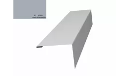 Нащельник (для калиток и ворот) 25х35 жалюзи Milan, Tokyo 0,5 Satin с пленкой RAL 9006 (L1,68) GL купить в екатеринбурге