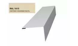 Нащельник (для калиток и ворот) 25х35 жалюзи Milan, Tokyo 0,5 Satin с пленкой RAL 1015 (L1,68) GL купить в екатеринбурге
