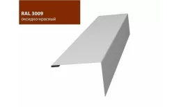 Нащельник (для калиток и ворот) 25х35 жалюзи Milan, Tokyo 0,45 PE с пленкой RAL 3009  (L1,68) GL купить в екатеринбурге