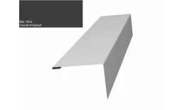 Нащельник (для калиток и ворот) 25х35 жалюзи Milan, Tokyo 0,5 Rooftop Matte RAL 7016 (L1,68) GL купить в екатеринбурге