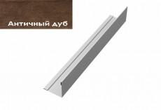 Планка завершающая 50х50 жалюзи Milan 0,45 Print-double Premium Antique Wood GL купить 