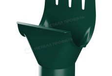 Воронка выпускная МЕТАЛЛ ПРОФИЛЬ Foramina PUR D125/100 Ral 6005 купить 