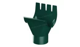 Воронка выпускная МЕТАЛЛ ПРОФИЛЬ Foramina PUR D125/100 Ral 6005 купить в екатеринбурге