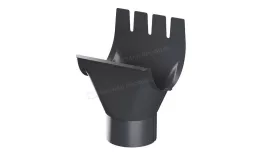 Воронка выпускная МЕТАЛЛ ПРОФИЛЬ Foramina PUR D125/100 Ral 7024 купить в екатеринбурге