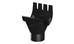 Воронка выпускная МЕТАЛЛ ПРОФИЛЬ PURMAN BLACK EDITION D125/100 Ral 9005 купить в екатеринбурге