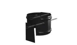 Держатель трубы МЕТАЛЛ ПРОФИЛЬ PURMAN BLACK EDITION D100 (на кирпич) Ral 9005 купить в екатеринбурге