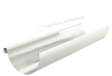 Желоб водосточный МЕТАЛЛ ПРОФИЛЬ Foramina PUR D125х3000 Ral 9010 купить 