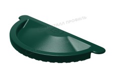 Заглушка желоба МЕТАЛЛ ПРОФИЛЬ Foramina PUR D125 Ral 6005 купить 