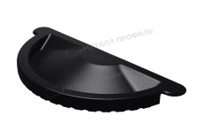 Заглушка желоба МЕТАЛЛ ПРОФИЛЬ PURMAN BLACK EDITION D125 Ral 9005 купить 