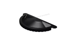 Заглушка желоба МЕТАЛЛ ПРОФИЛЬ PURMAN BLACK EDITION D125 Ral 9005 купить в екатеринбурге