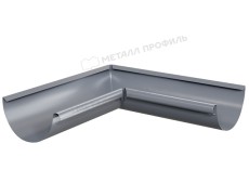 Угол желоба внутренний МЕТАЛЛ ПРОФИЛЬ Foramina PUR D125 Ral 7024 купить 