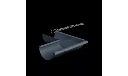 Угол желоба наружный МЕТАЛЛ ПРОФИЛЬ Foramina Freeze D125 Grey купить в екатеринбурге