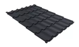 Металлочерепица GL Classic 0.45 Drap TwinColor RAL 7024 мокрый асфальт купить в екатеринбурге