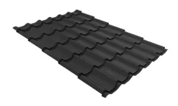 Металлочерепица GL Classic 0.45 Drap TX RAL 7016 антрацитово-серый купить в екатеринбурге