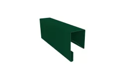 Планка П-образная заборная 17 0,45 PE-Double с пленкой RAL 6005 зеленый мох (2,5м) купить в екатеринбурге