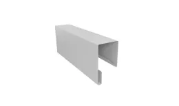 Планка П-образная заборная 17 0,5 Satin с пленкой RAL 9003 сигнальный белый (2,5м) купить в екатеринбурге
