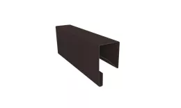 Планка П-образная заборная 17 0,5 Velur X RR 32 темно-коричневый (3м) купить в екатеринбурге