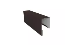 Планка П-образная заборная 17 0,45 Drap ST RR 32 темно-коричневый (2м) купить в екатеринбурге