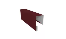 Планка П-образная заборная 17 0,5 Satin Matt TX RAL 3005 красное вино (2м) купить в екатеринбурге