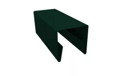 Планка П-образная заборная 20 0,45 PE-Double с пленкой RAL 6005 зеленый мох (2,5м) купить в екатеринбурге