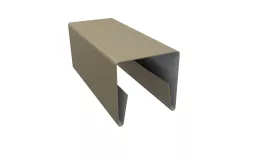 Планка П-образная заборная 20 0,5 Satin с пленкой RAL 1015 светлая слоновая кость (2,5м) купить в екатеринбурге