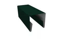 Планка П-образная заборная 20 0,5 Satin с пленкой RAL 6005 зеленый мох (2м) купить в екатеринбурге
