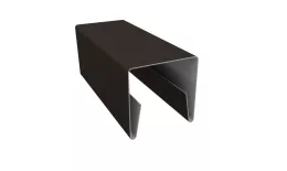Планка П-образная заборная 20 0,5 Satin Matt RR 32 темно-коричневый (2,5м) купить в екатеринбурге