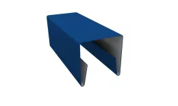 Планка П-образная заборная 20 0,5 Satin с пленкой RAL 5005 сигнальный синий (2м) купить в екатеринбурге