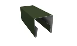 Планка П-образная заборная 20 0,5 GreenCoat Pural BT с пленкой RR 11 темно-зеленый (RAL 6020 хромовая зелень) (2м) купить в екатеринбурге