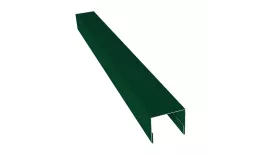 Планка П-образная заборная 24 0,45 PE-Double с пленкой RAL 6005 зеленый мох (2,5м) купить в екатеринбурге