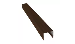 Планка П-образная заборная 24 0,45 Print Elite Chestnut Wood TwinColor (2,5м) купить в екатеринбурге