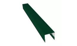 Планка П-образная заборная 24 0,5 Satin с пленкой RAL 6005 зеленый мох (2,5м) купить в екатеринбурге