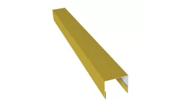Планка П-образная заборная 24 0,45 PE с пленкой RAL 1018 цинково-желтый (2,5м) купить в екатеринбурге