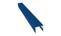 Планка П-образная заборная 24 0,5 Satin с пленкой RAL 5005 сигнальный синий (2,5м) купить в екатеринбурге