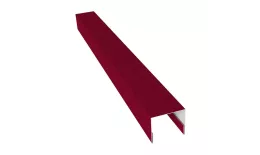 Планка П-образная заборная 24 0,45 PE с пленкой RAL 3003 рубиново-красный (2,5м) купить в екатеринбурге