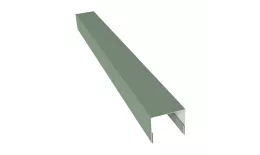 Планка П-образная заборная 24 0,45 PE с пленкой RAL 6019 бело-зеленый (2,5м) купить в екатеринбурге