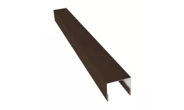 Планка П-образная заборная 24 0,5 PurPro Matt 275 RAL 8017 шоколад (2м) купить в екатеринбурге