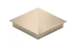 Колпак на столб 390х390мм 0,5 Satin с пленкой RAL 1015 светлая слоновая кость купить в екатеринбурге