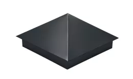 Колпак на столб 390х390мм 0,5 Satin с пленкой RAL 7016 антрацитово-серый купить в екатеринбурге