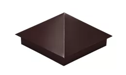 Колпак на столб 390х390мм 0,5 GreenCoat Pural BT, matt с пленкой RR 887 шоколадно-коричневый (RAL 8017 шоколад) купить в екатеринбурге