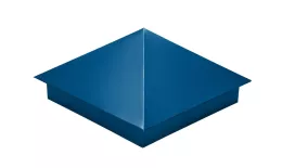 Колпак на столб 390х390мм 0,5 Satin с пленкой RAL 5005 сигнальный синий купить в екатеринбурге