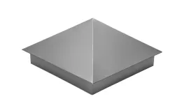 Колпак на столб 390х390мм 0,5 Satin с пленкой RAL 7004 сигнальный серый купить в екатеринбурге