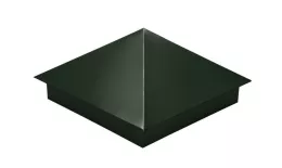 Колпак на столб 390х390мм 0,5 GreenCoat Pural BT с пленкой RR 11 темно-зеленый (RAL 6020 хромовая зелень) купить в екатеринбурге