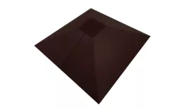 Колпак на столб под фонарь 390х390мм 0,5 GreenCoat Pural BT с пленкой RR 887 шоколадно-коричневый (RAL 8017 шоколад) купить в екатеринбурге