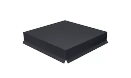 Колпак на столб крышка 390х390мм 0,5 Satin с пленкой RAL 7024 мокрый асфальт купить в екатеринбурге