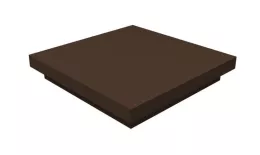 Колпак на столб плоский 1185х540мм 0,5 Satin с пленкой RAL 8017 шоколад купить в екатеринбурге