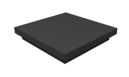 Колпак на столб плоский 385х385мм 0,5 Satin с пленкой RAL 7016 антрацитово-серый купить в екатеринбурге